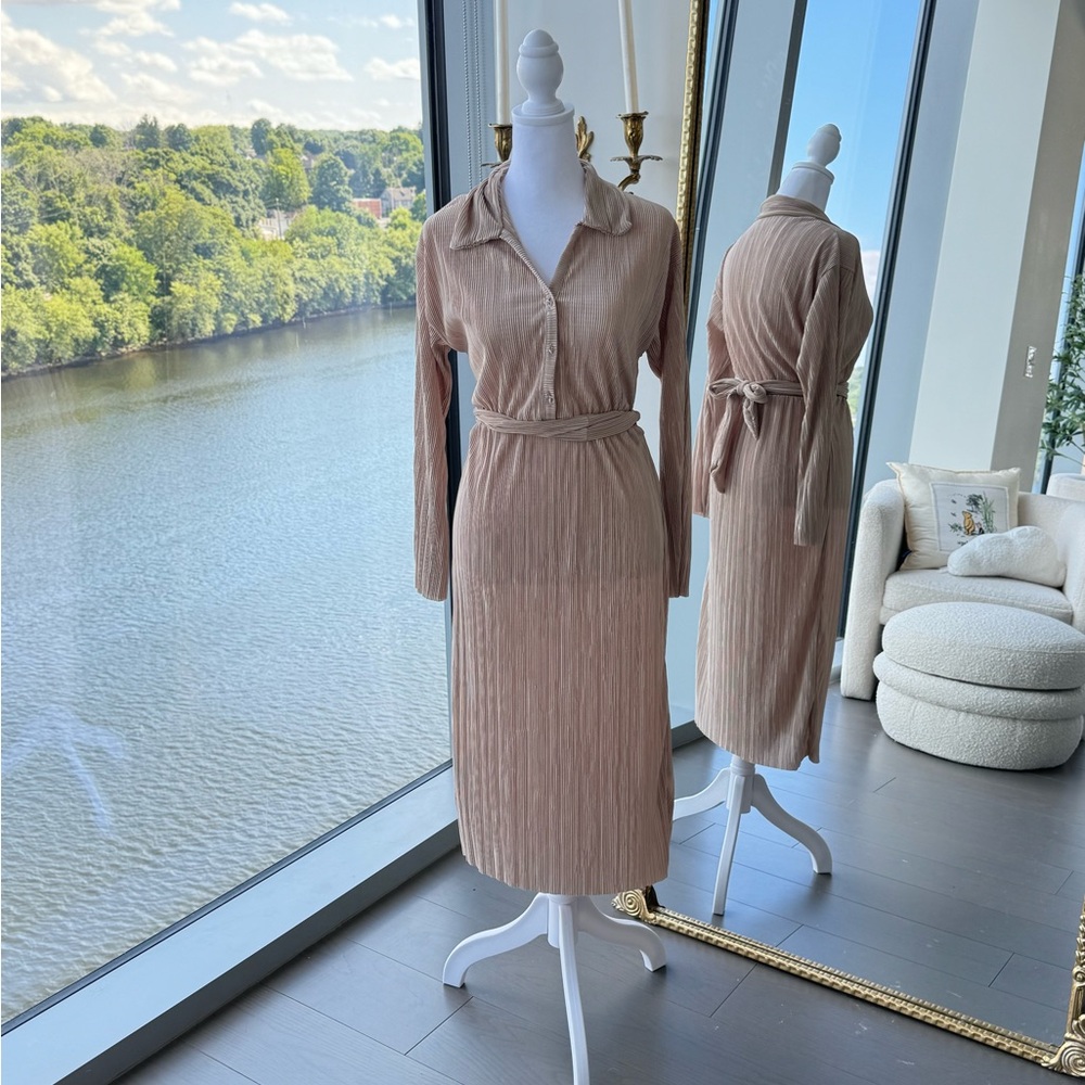 Ribbed Long Sleeve Dress